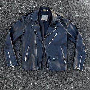Zara Leather Motorcycle Jacket (M)